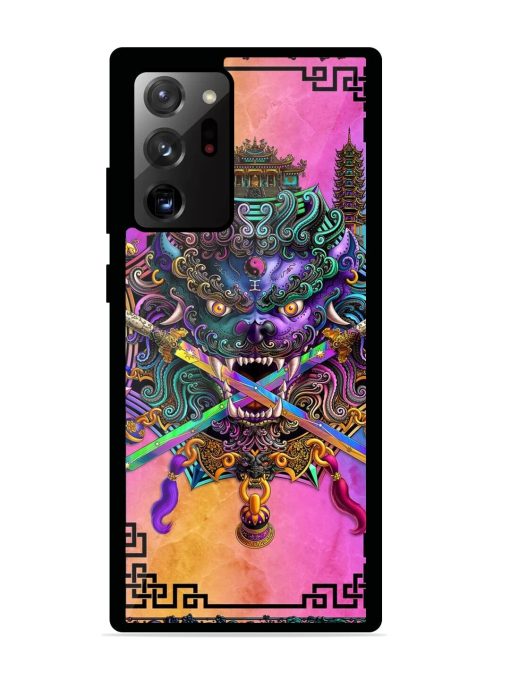 Psychedelic Fu Dog Tapestry Glossy Soft Edge Case for Samsung Galaxy Note 20 Ultra Chachhi