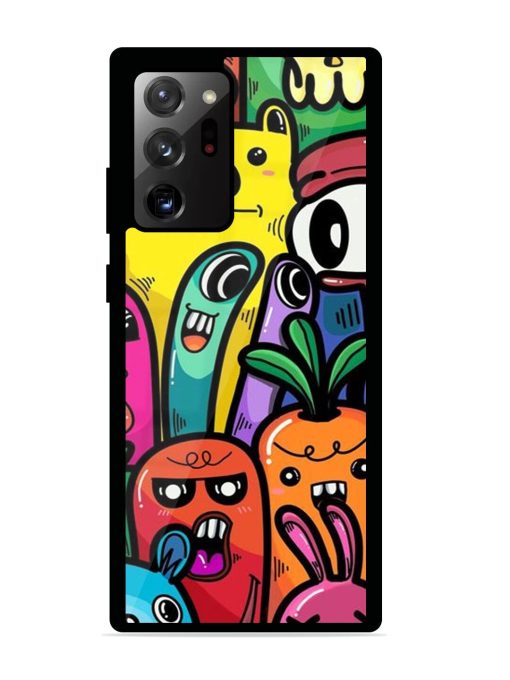 Whimsical Doodle Chaos Glossy Soft Edge Case for Samsung Galaxy Note 20 Ultra Chachhi