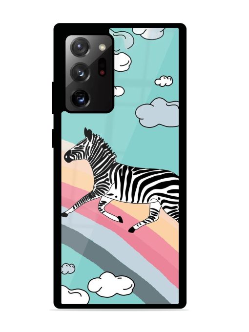 Zebra On A Rainbow Glossy Soft Edge Case for Samsung Galaxy Note 20 Ultra Chachhi