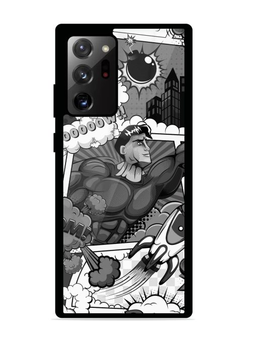 Comic Book Chaos Glossy Soft Edge Case for Samsung Galaxy Note 20 Ultra Chachhi