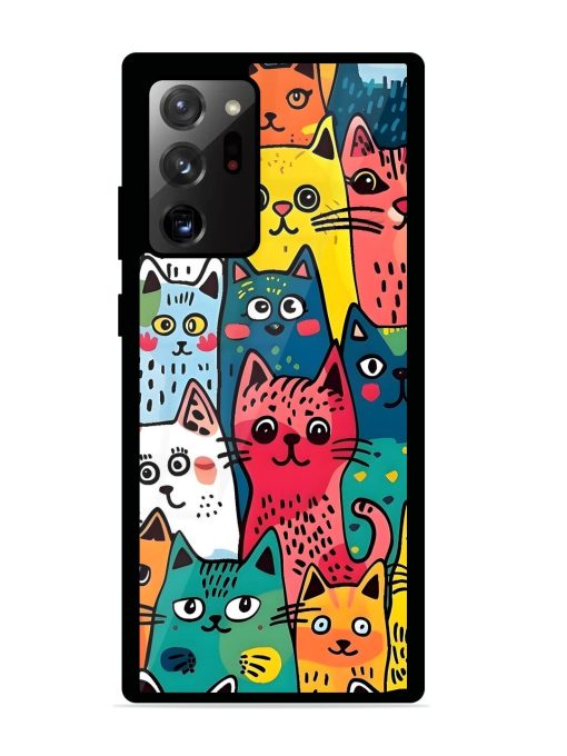 Feline Frenzy Glossy Soft Edge Case for Samsung Galaxy Note 20 Ultra Chachhi