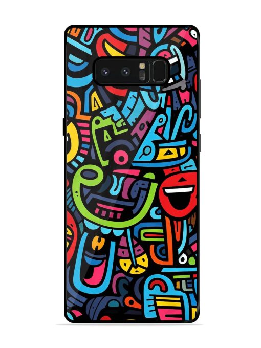 Doodlephoria Glossy Soft Edge Case for Samsung Galaxy Note 8 Chachhi