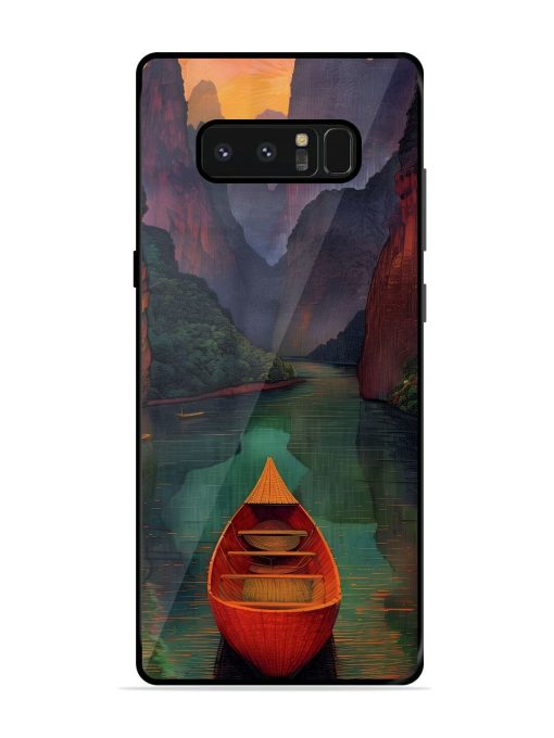 Serene Passage Glossy Soft Edge Case for Samsung Galaxy Note 8 Chachhi