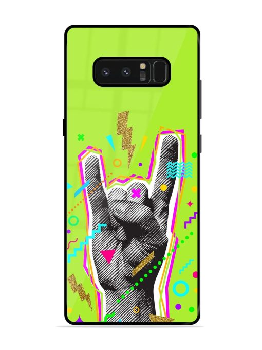 Neon Rock Glossy Soft Edge Case for Samsung Galaxy Note 8 Chachhi