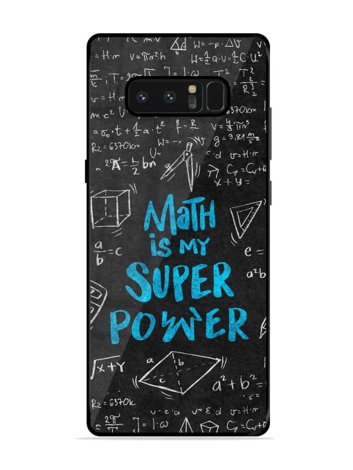 Math Magic Glossy Soft Edge Case for Samsung Galaxy Note 8 Chachhi