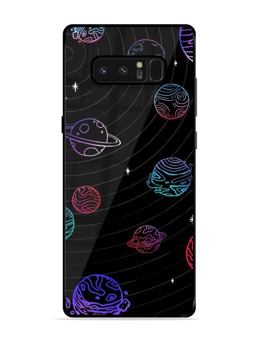 Cosmic Ballet Glossy Soft Edge Case for Samsung Galaxy Note 8 Chachhi