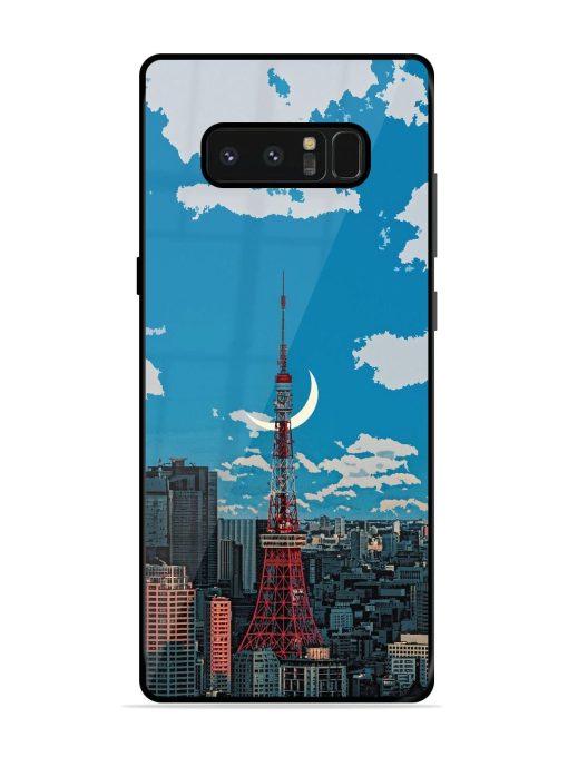 Tokyo Twilight Glossy Soft Edge Case for Samsung Galaxy Note 8 Chachhi