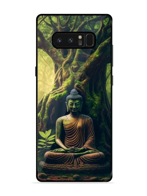 Green Buddha Art Glossy Soft Edge Case for Samsung Galaxy Note 8 Chachhi