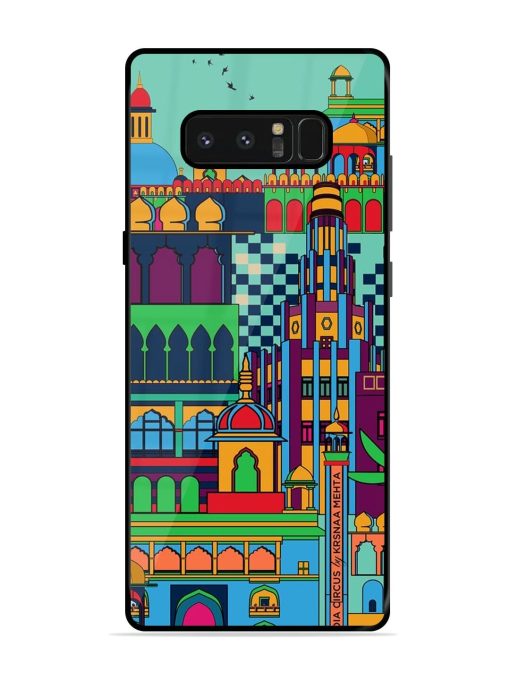 Indian Tapestry Glossy Soft Edge Case for Samsung Galaxy Note 8 Chachhi