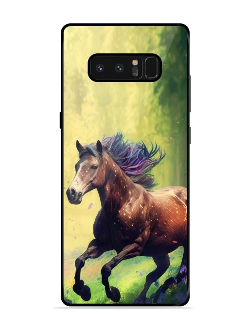 Enchanted Gallop Glossy Soft Edge Case for Samsung Galaxy Note 8 Chachhi