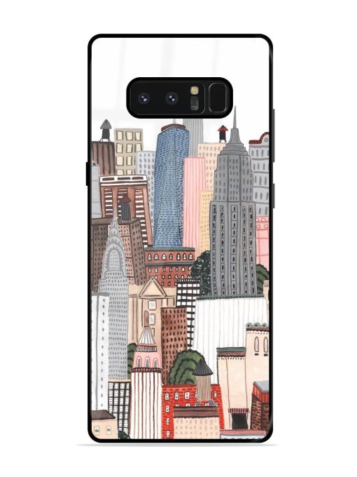 Cityscape Dreams Glossy Soft Edge Case for Samsung Galaxy Note 8