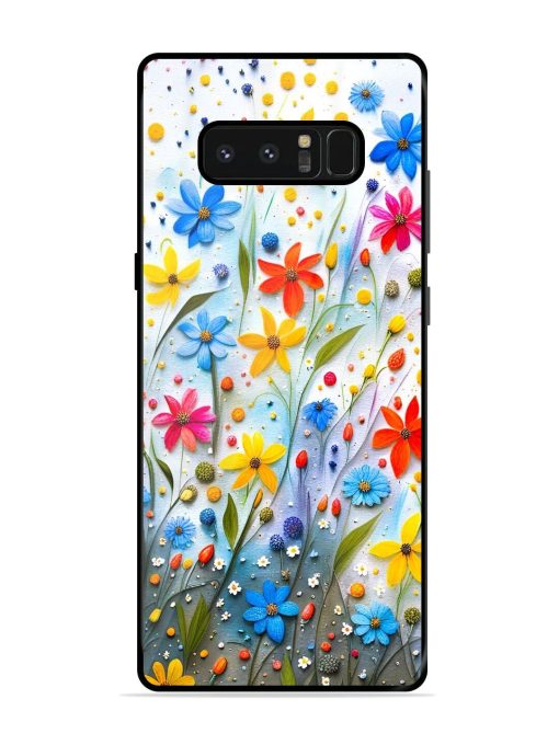 Vibrant Floral Glossy Soft Edge Case for Samsung Galaxy Note 8 Chachhi