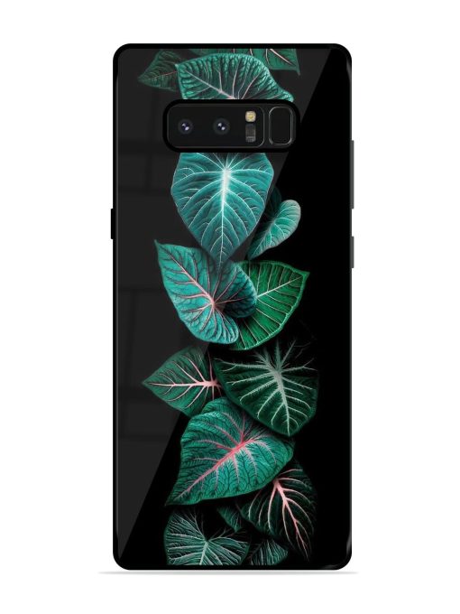 Emerald Elegance Glossy Soft Edge Case for Samsung Galaxy Note 8 Chachhi