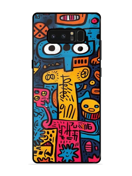 Doodletopia Glossy Soft Edge Case for Samsung Galaxy Note 8 Chachhi