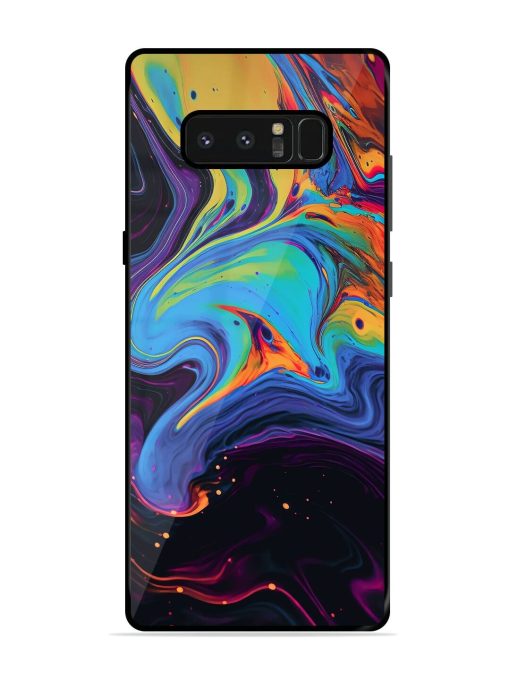 Liquid Dreamscape Glossy Soft Edge Case for Samsung Galaxy Note 8 Chachhi