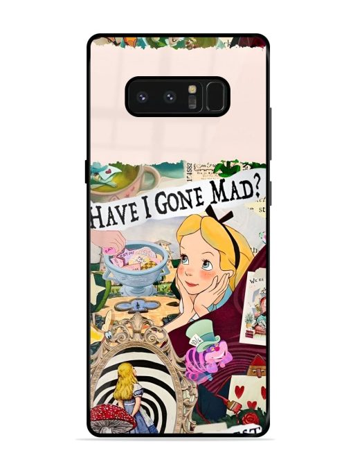 Mad Hatter'S Collage Glossy Soft Edge Case for Samsung Galaxy Note 8 Chachhi