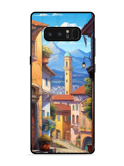 Tuscan Twilight Glossy Soft Edge Case for Samsung Galaxy Note 8 Chachhi