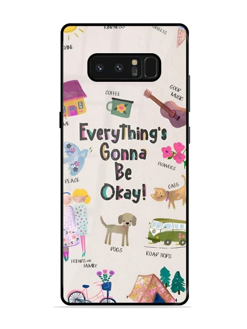 Sunshine And Smiles Glossy Soft Edge Case for Samsung Galaxy Note 8 Chachhi