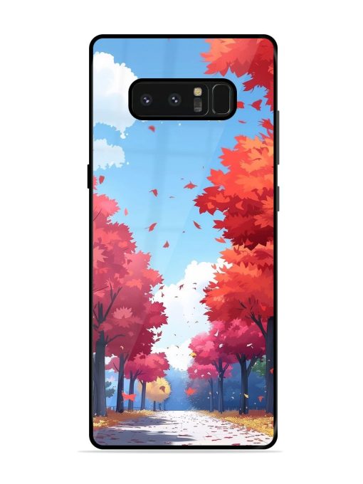 Autumn'S Embrace Glossy Soft Edge Case for Samsung Galaxy Note 8 Chachhi