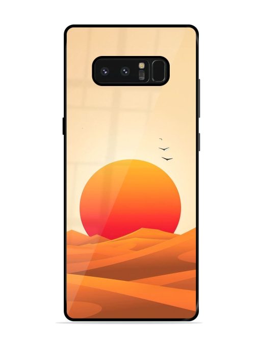 Desert Sunset Glossy Soft Edge Case for Samsung Galaxy Note 8 Chachhi