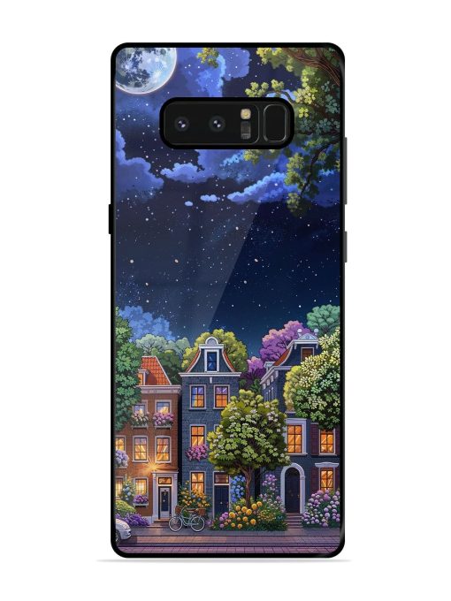 Moonlit Streets Glossy Soft Edge Case for Samsung Galaxy Note 8 Chachhi