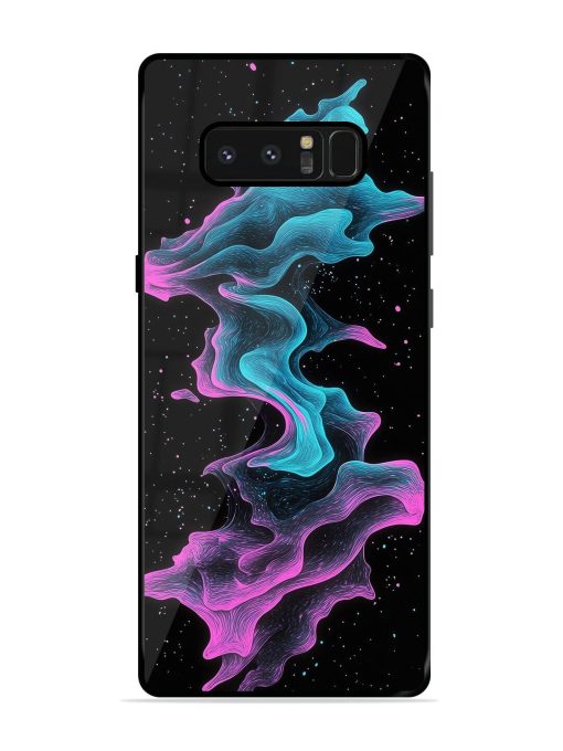 Cosmic Currents Glossy Soft Edge Case for Samsung Galaxy Note 8 Chachhi