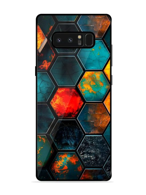 Hexagon Hive Glossy Soft Edge Case for Samsung Galaxy Note 8 Chachhi