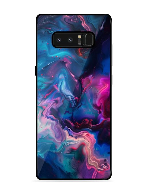 Cosmic Swirl Glossy Soft Edge Case for Samsung Galaxy Note 8 Chachhi