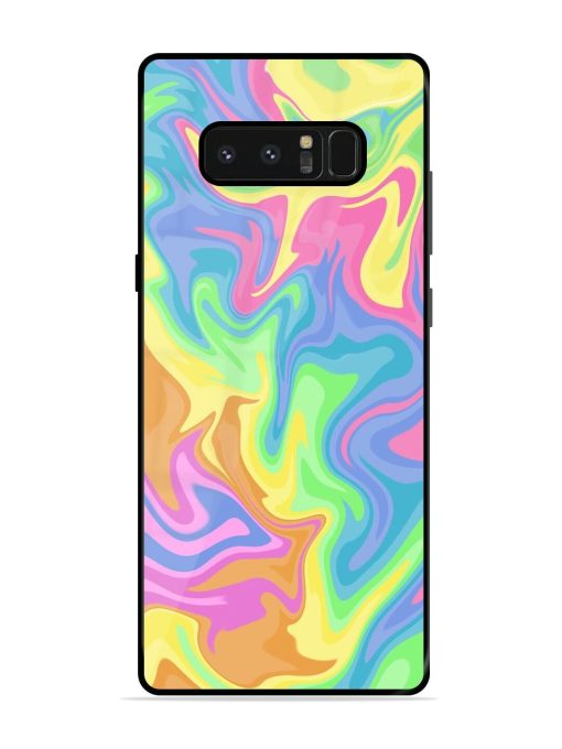 Whimsical Swirl Glossy Soft Edge Case for Samsung Galaxy Note 8 Chachhi