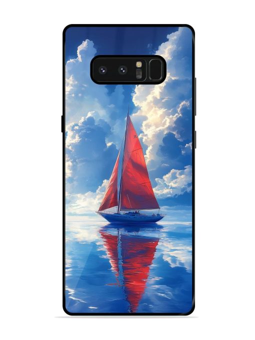 Crimson Sails Glossy Soft Edge Case for Samsung Galaxy Note 8 Chachhi