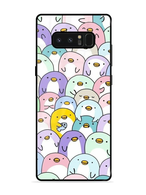 Penguin Party Glossy Soft Edge Case for Samsung Galaxy Note 8 Chachhi