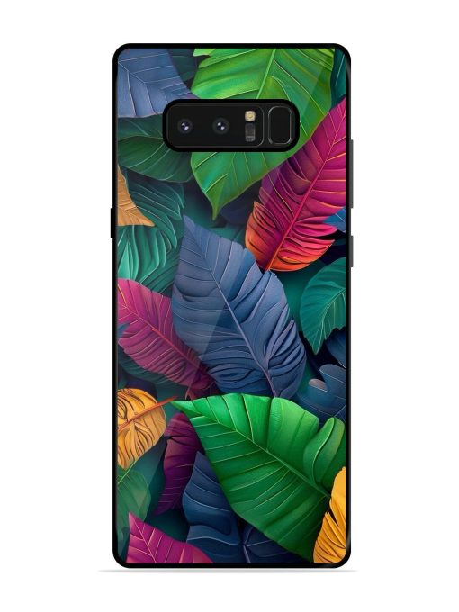 Tropical Tapestry Glossy Soft Edge Case for Samsung Galaxy Note 8 Chachhi