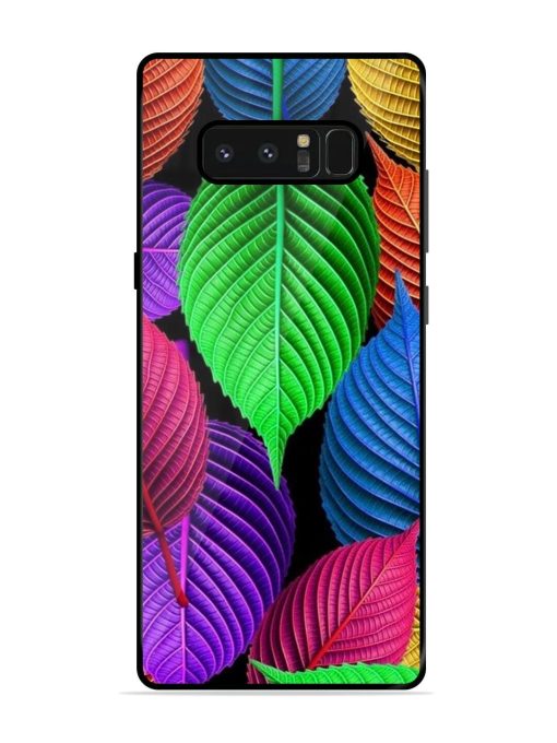 Rainbow Leaf Symphony Glossy Soft Edge Case for Samsung Galaxy Note 8 Chachhi