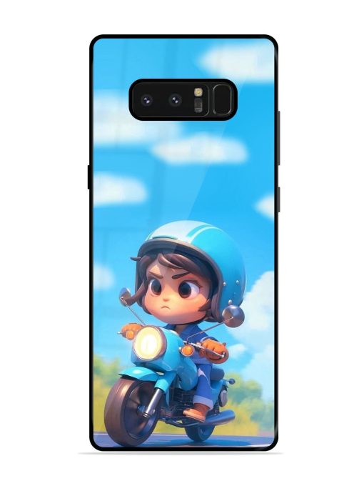 Little Rider Glossy Soft Edge Case for Samsung Galaxy Note 8 Chachhi