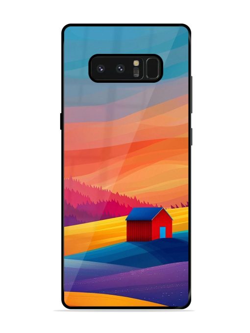 Sunset Solitude Glossy Soft Edge Case for Samsung Galaxy Note 8 Chachhi