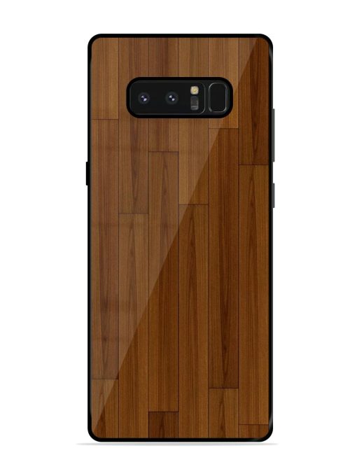 Warm Woodgrain Glossy Soft Edge Case for Samsung Galaxy Note 8 Chachhi