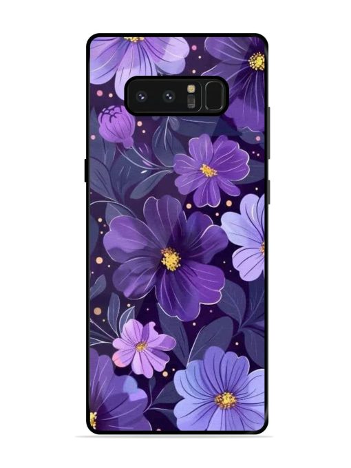 Purple Paradise Glossy Soft Edge Case for Samsung Galaxy Note 8 Chachhi