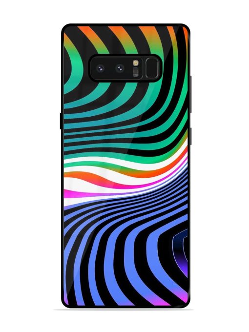 Psychedelic Waves Glossy Soft Edge Case for Samsung Galaxy Note 8 Chachhi