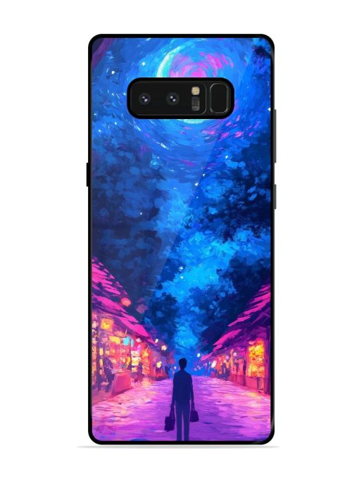 Neon Nightscape Glossy Soft Edge Case for Samsung Galaxy Note 8 Chachhi