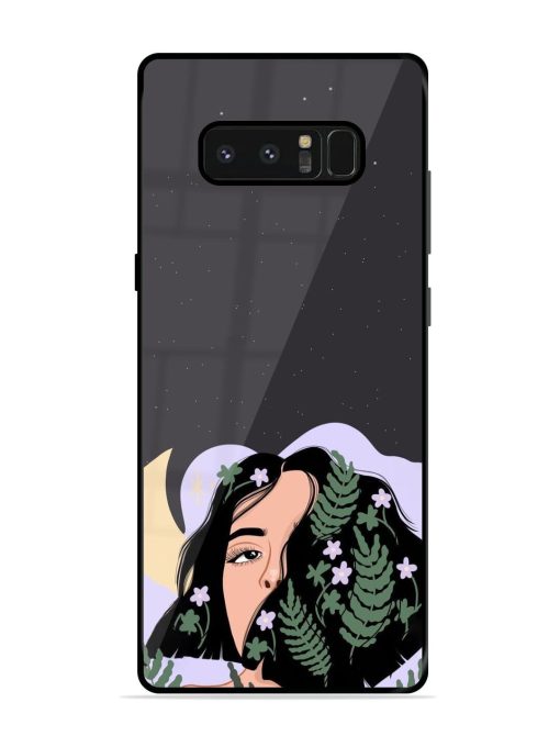 Lunar Lullaby Glossy Soft Edge Case for Samsung Galaxy Note 8 Chachhi