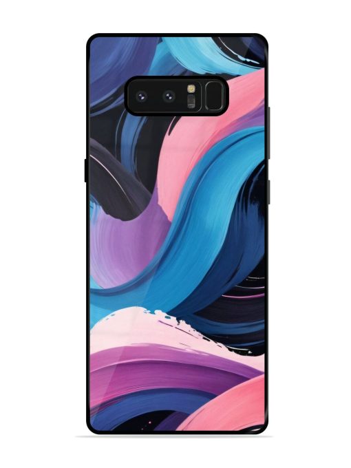 Whimsical Waves Glossy Soft Edge Case for Samsung Galaxy Note 8 Chachhi