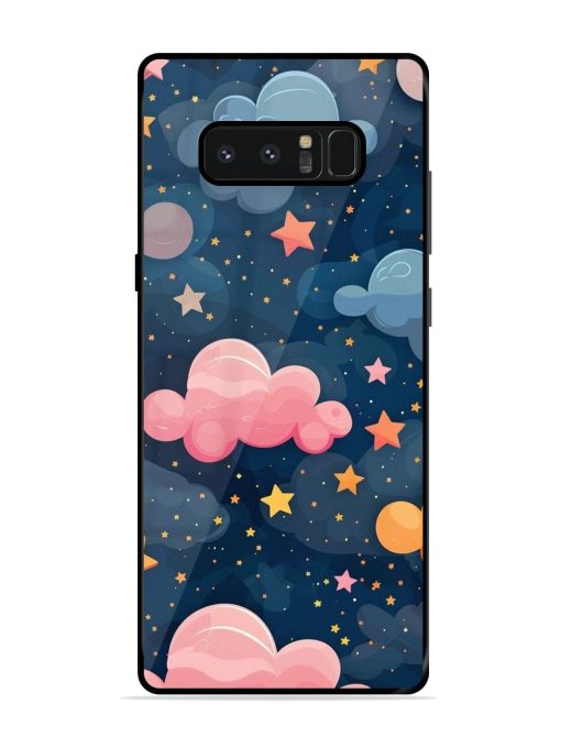 Twinkling Dreams Glossy Soft Edge Case for Samsung Galaxy Note 8 Chachhi