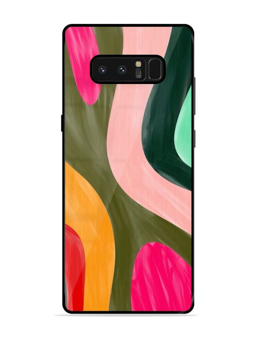 Wavy Wonderland Glossy Soft Edge Case for Samsung Galaxy Note 8 Chachhi