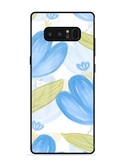 Bunny'S Blue Garden Glossy Soft Edge Case for Samsung Galaxy Note 8 Chachhi