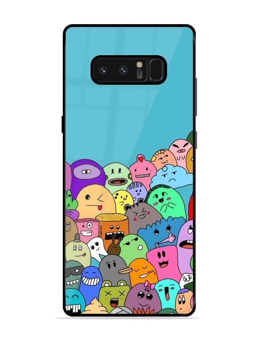 Monster Mash Glossy Soft Edge Case for Samsung Galaxy Note 8 Chachhi