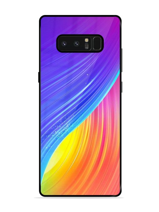 Neon Swirl Glossy Soft Edge Case for Samsung Galaxy Note 8 Chachhi