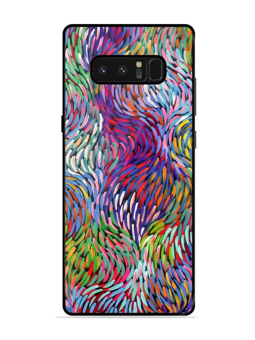 Vibrant Waves Glossy Soft Edge Case for Samsung Galaxy Note 8 Chachhi