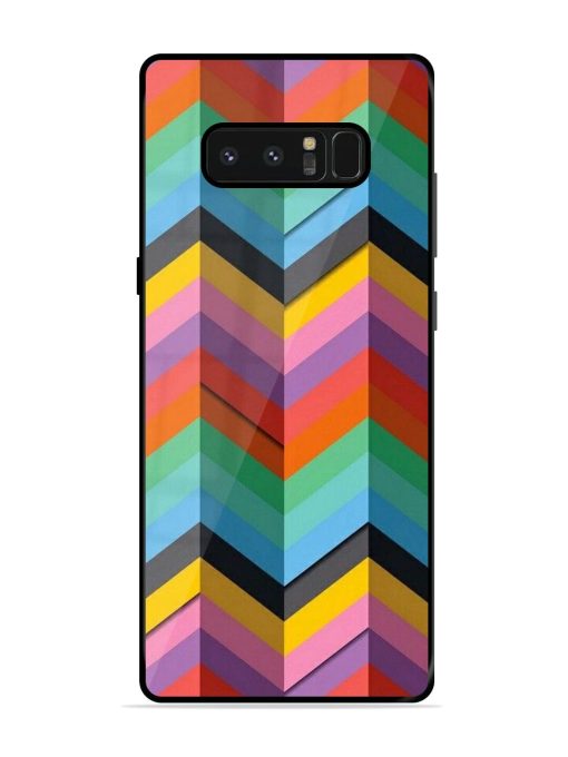 Colorful Zigzag Glossy Soft Edge Case for Samsung Galaxy Note 8