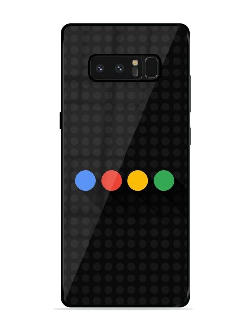 Google Dots Glossy Soft Edge Case for Samsung Galaxy Note 8 Chachhi