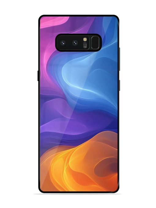 Cosmic Currents Glossy Soft Edge Case for Samsung Galaxy Note 8 Chachhi